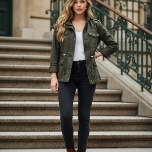 American Rag Dark Green Utility Jacket